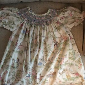 Le’ Za Me smocked nursery rhymes dress